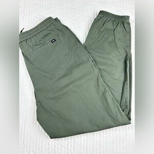 Vans Chamber Military Green Jogger Pants Womens Cotton Hipster Size Medium
